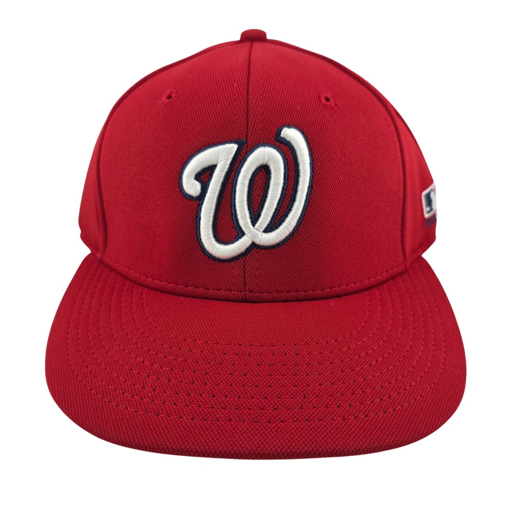 OC Sports Washington Nationals MLB Pro Flex Hat M/L Red NEW Athletic Fan Gear